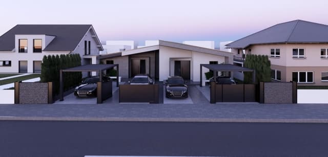 Moderná kancelária v minimalistickom štýle s elegantnými pracovnými stolmi a prírodnými materiálmi.