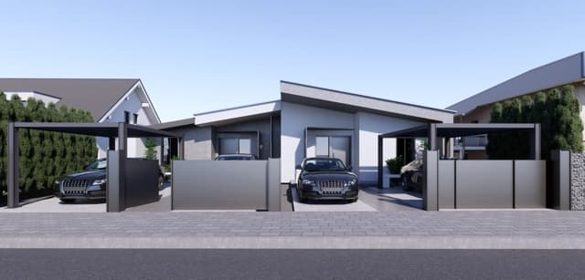 Moderná kancelária v minimalistickom štýle s elegantnými pracovnými stolmi a prírodnými materiálmi.